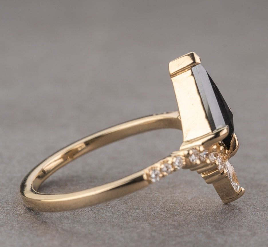 kite diamond Engagement Ring